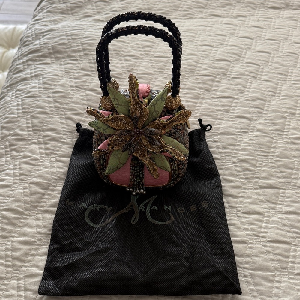 Mary Frances Floral Embellished Mini Bag